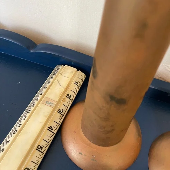 Antique Bronze Candle Holders - Picture 4 of 4